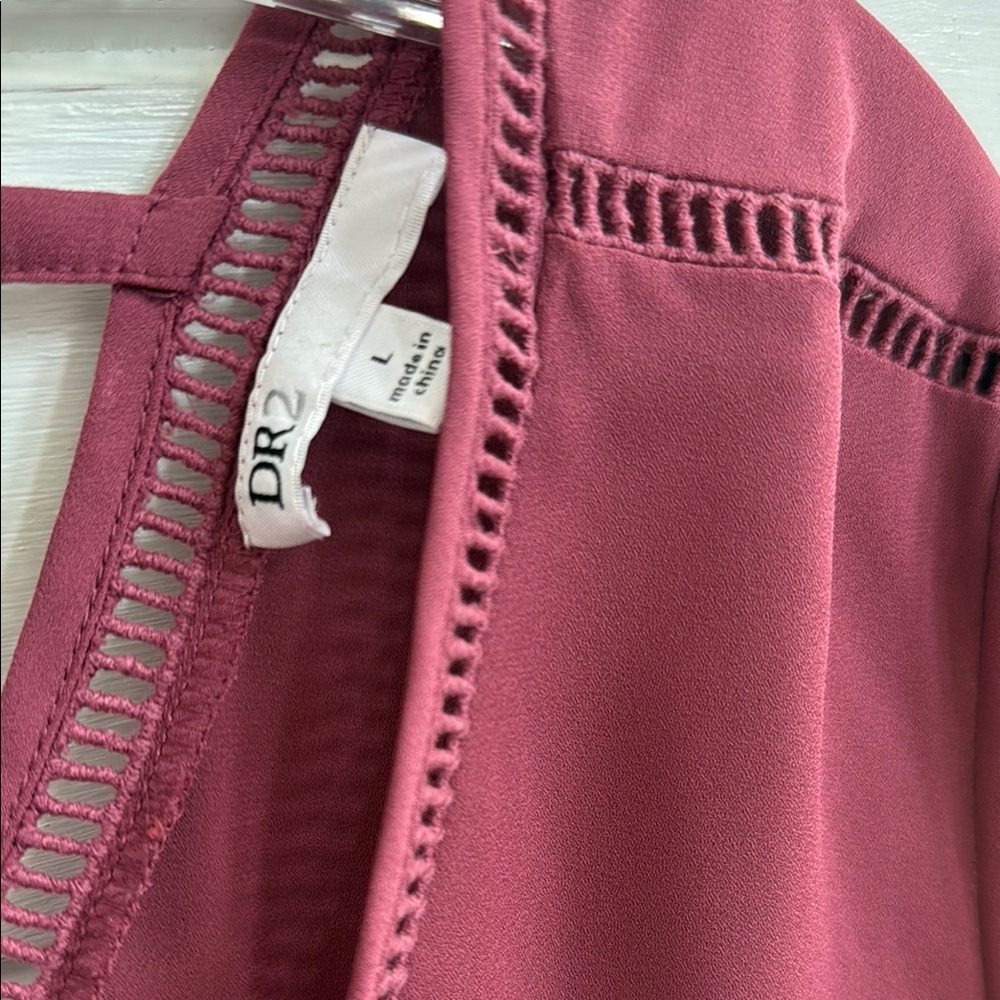 Women's Berry V-Neck Top - Picture 2 of 4